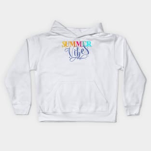 Summer Vibes: having a good time full of joy and colours Kids Hoodie